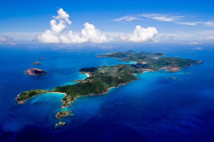 Saint Barthélemy aerial view