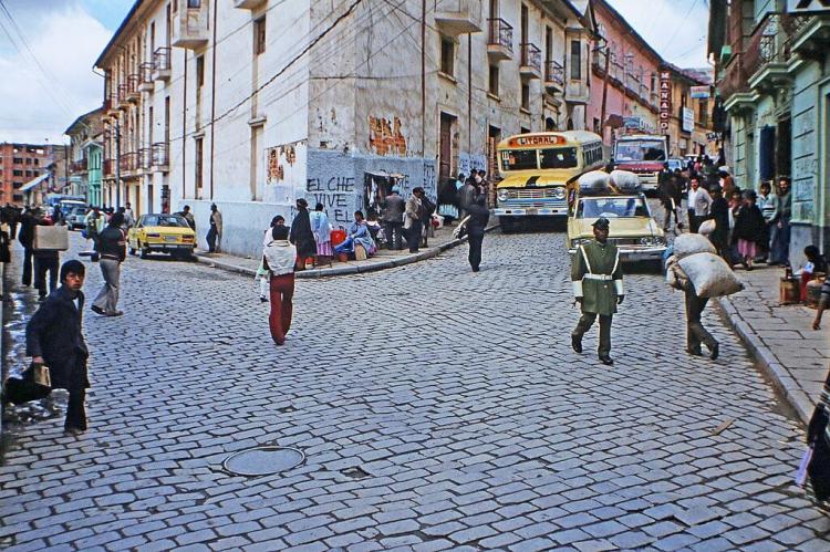 La Paz, Street scene (Bolivia)