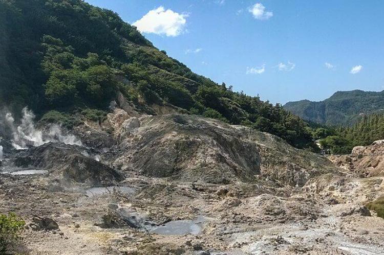Sulphur Springs geothermal area near Soufrière, Saint Lucia