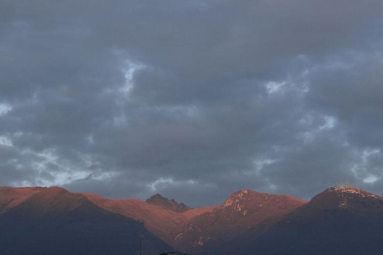 Sunrise at Pichincha in Quito, Ecuador