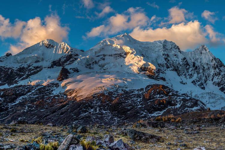 Sunset on the Cordillera Vilcanota, Peru