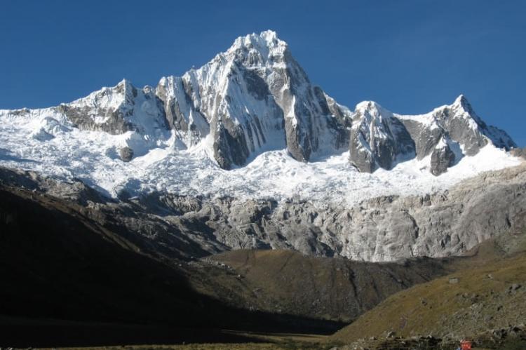 Taulliraju mountain in Huascarán National Park, Peru