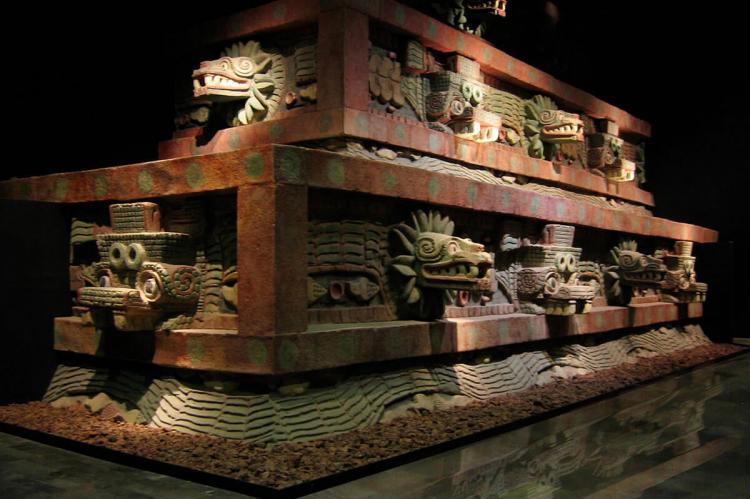Facade of the Temple of the Feathered Serpent (Teotihuacán, Mexico)