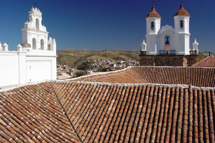 Tiled Roofs and Colonial Architecture - Sucre - Bolivia