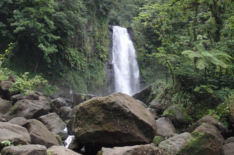 Trafalgar Falls at Morne Trois Pitons National Park, Dominica