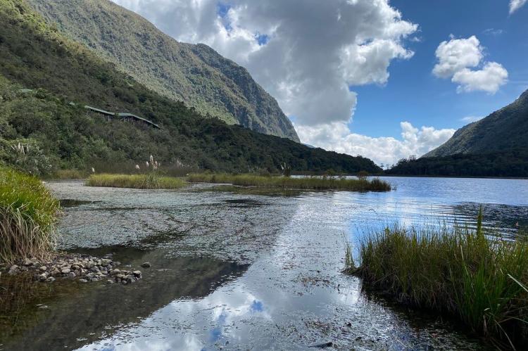 Uku Trail at 3,160 m (10,367 ft) asl, Llaviucu Lagoon, el Cajas National Park, Ecuador