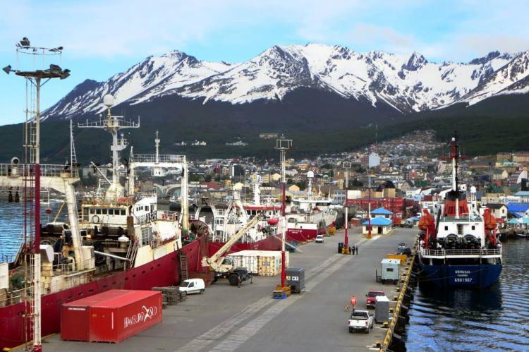 Pier in Ushuaia, Argentina