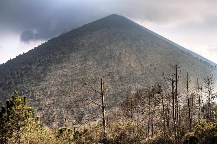 Desolate landscape of Acatenango volcano, Guatemala