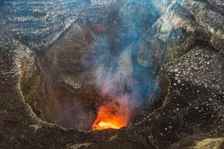 Crater at Parque Nacional Volcán Masaya, Nicaragua