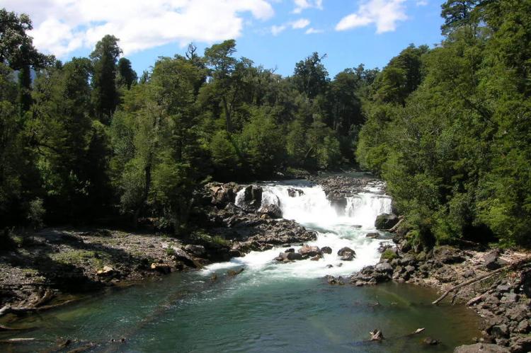 Waterfall, Puyehue, Chile