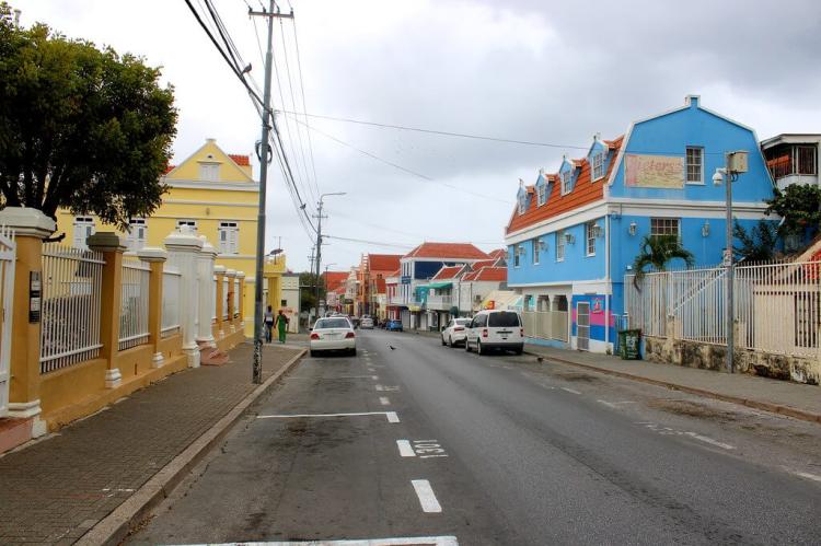 Street in the Otrobanda district of Willemstad, Curaçao