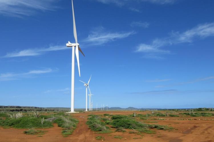 Wind farm, northeastern Curaçao