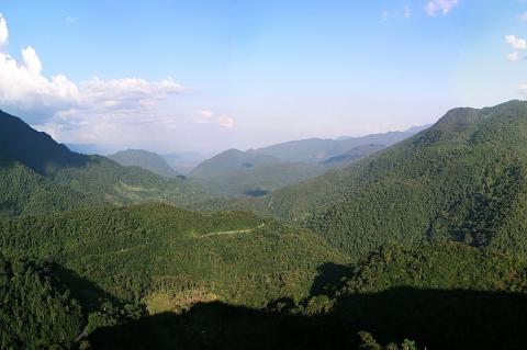 Alto Mayo Forest viewed from the Abra Patricia pass (Peru)
