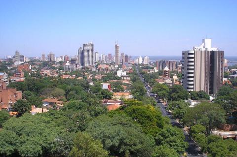 View of Asuncion from the Ministry of National Defense