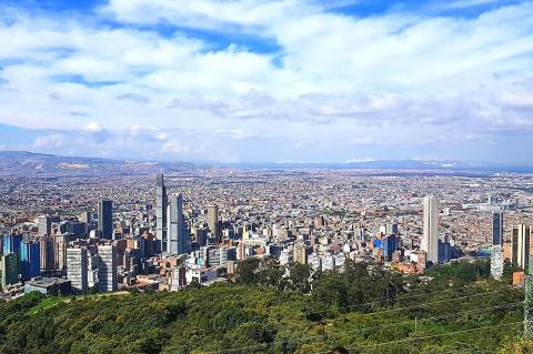 Panorama of Bogotá, Colombia