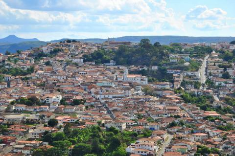 View of  Diamantina, Minas Gerais, Brazil