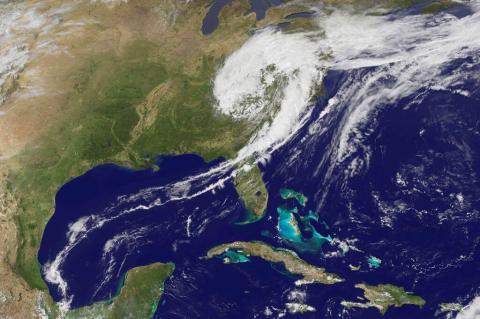 Aerial view of the Gulf of Mexico