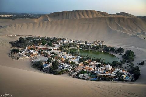 Huacachina: town and oasis, Ica, Peru
