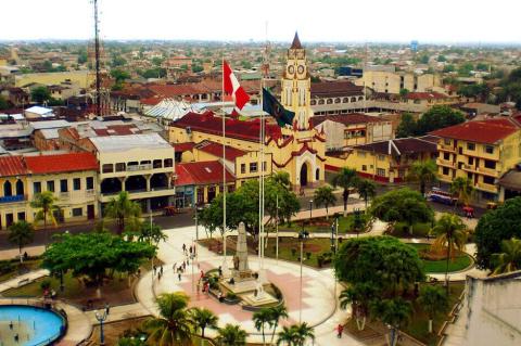 Plaza de Armas in Iquitos, Peru
