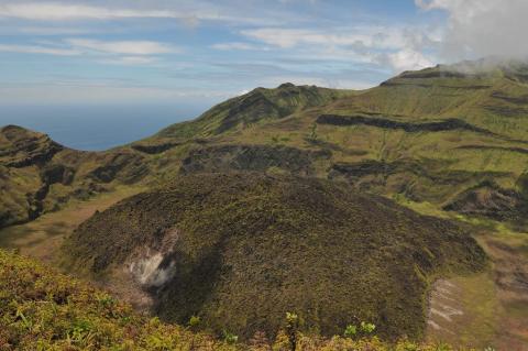 La Soufriere Volcano crater (2009), Saint Vincent