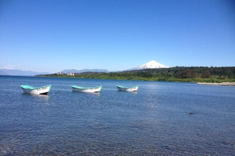 Lake Villarrica landscape, Chile