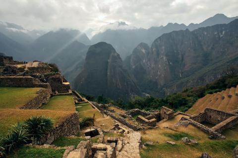 Panorama of Machu Picchu, Peru