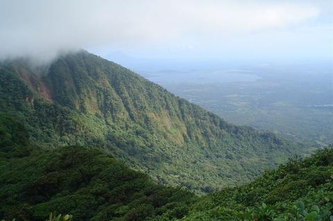 Mombacho volcano near the city of Granada, Nicaragua
