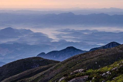 Panoramic view from Caparaó National Park, Brazil