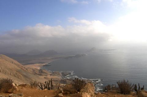 Coastal view of Pan de Azúcar National Park, Chile