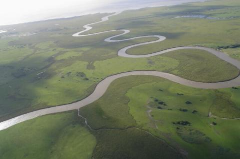 Costero del Sur Biosphere Reserve aerial view