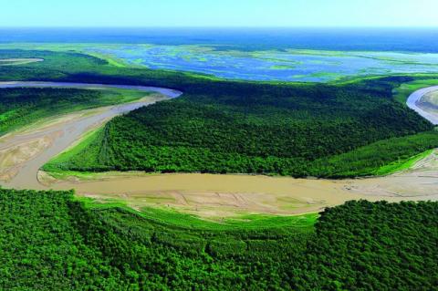 Aerial view of El Impenetrable National Park, Argentina