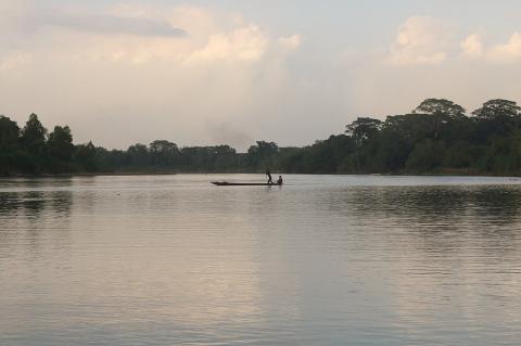 Panoramic view of the Patuca River, Honduras