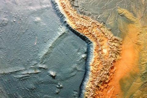 Peru-Chile Trench with the curvature of the Bolivian Orocline