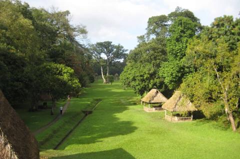 View of the Great Plaza of Quirigua, Guatemala