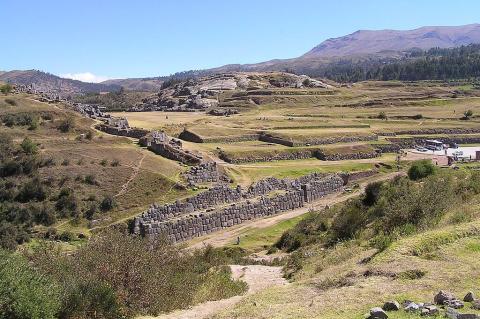 Sacsayhuamán, on the northern outskirts of the city of Cusco, Peru.