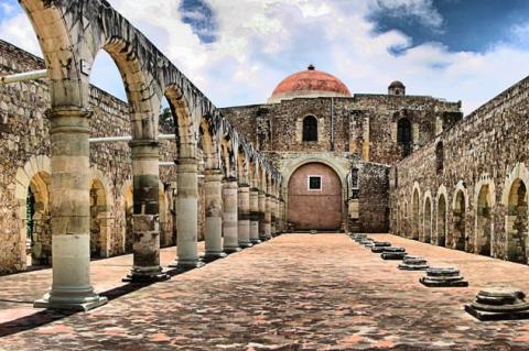 Dominican ex-convent of Santiago Apóstol in Cuilapan de Guerrero, Oaxaca, Mexico