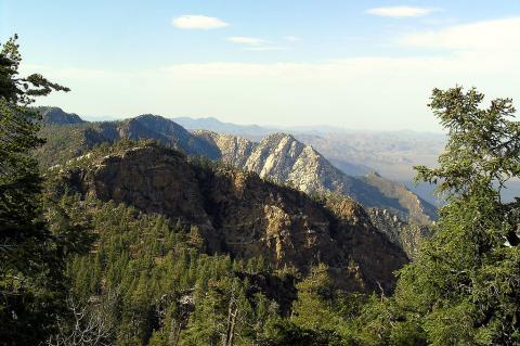 View from the summit of the National Astronomical Observatory, Sierra San Pedro Martir, Baja California, Mexico