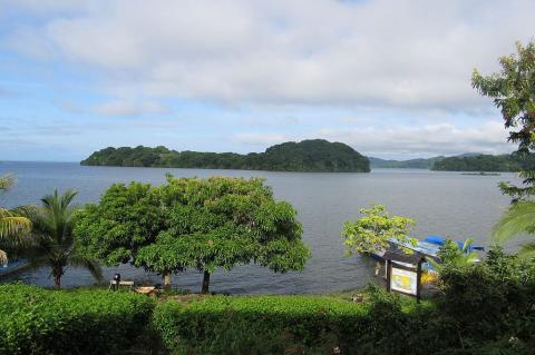 View onto Lake Nicaragua and the Solentiname Archipelago