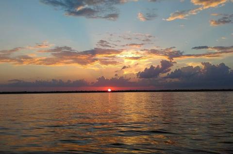 Sunset over the Tocantins River, Brazil