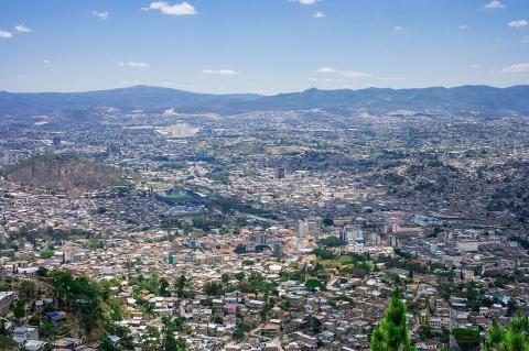 Panoramic view of Tegucigalpa, capital of Honduras