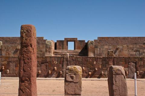 Tiwanaku ruins archaeological site, Bolivia