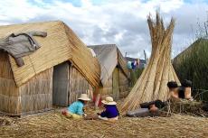 Aymara village on Lake Titicaca, Puno, Peru