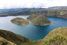 Caldera of Cuicocha in the Cotacachi-Cayapas Ecological Reserve, Écuador