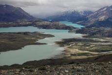 Panoramic photo from Cerro León, Perito Moreno National Park, Chile