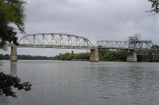 Railway bridge over the Río Negro, Viedma, Patagonia, Argentina