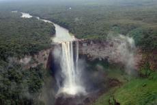 Aerial view of Kaieteur Falls on the Potaro River, Guyana